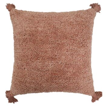Coussin Soft Teddy rose 45x45 cm 1