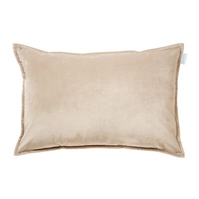 Cushion velvet beige 40x60 cm
