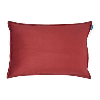 Cuscino velluto uni bordeaux rosso 40x60 m