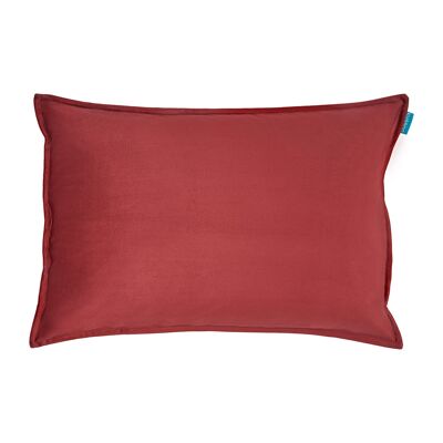 Velvet cushion uni bordeaux red 40x60 m