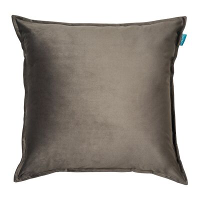 Cuscino velvet uni warm grey 50x50 cm