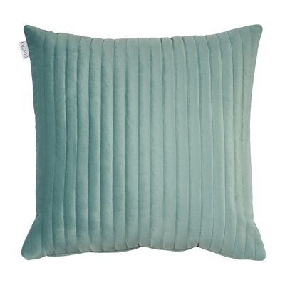 Cushion Velvet stripe mint 50x50 cm