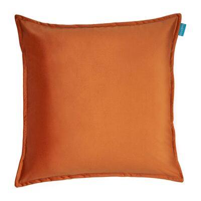 Coussin Velours orange 50x50 cm