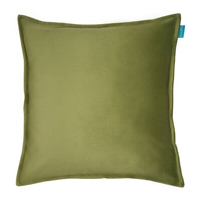 Cushion Velvet Uni Olive green 50x50 cm