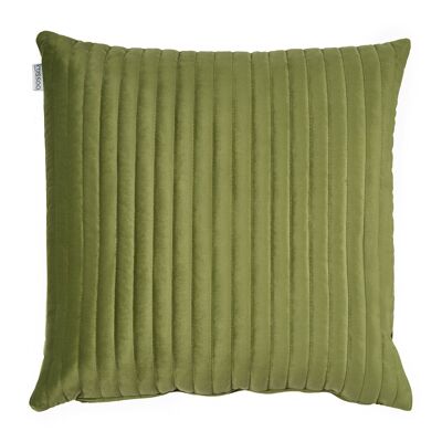 Cushion Velvet Stripe Olive Green 50x50 cm