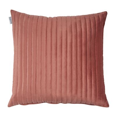Cushion Velvet Stripe Pink 50x50 cm