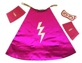 Set de deguisements supergirl cape+masque+ manchettes 9