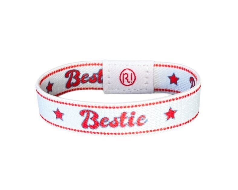 BRACCIALE BESTIE ELASTICO BIANCO E ROSSO