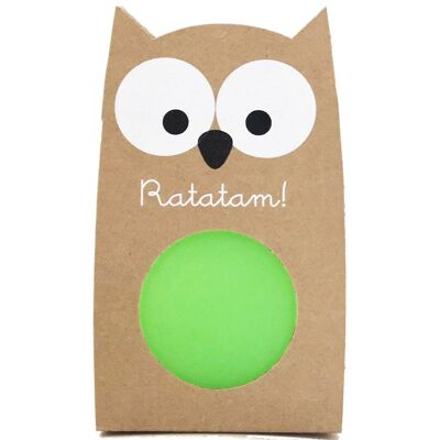 Green owl bouncing ball 57mm