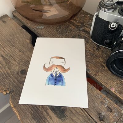 Homme à moustache