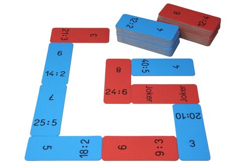 Domino Division im 100er Zahlenraum | teilen dividieren Mathe lernen Wissner
