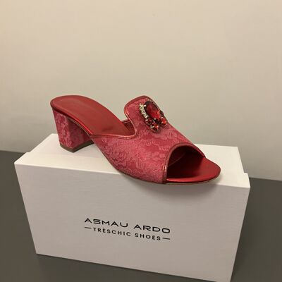 Red kitty Mules - Red