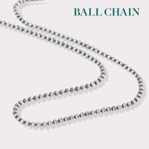Silver or Gold Stainless Steel Ball Chain Necklace for Sale