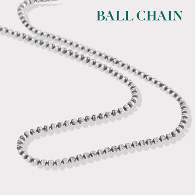 Silver Chains - Long 72 cm - Ball Chain