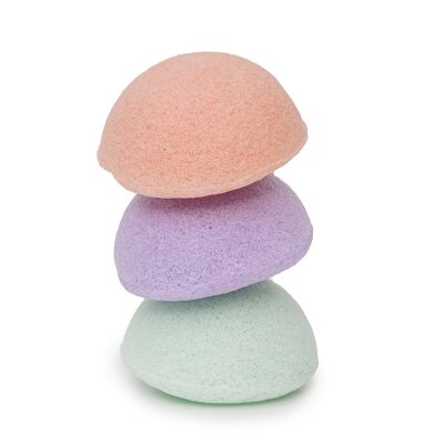 TheraCare Konjac sponge for face and body - set of 3