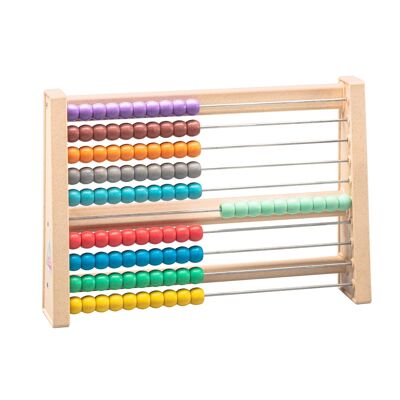 Cadre de calculatrice en 10 couleurs | RE-Wood® règle à calcul pour cadre de comptage boulier coloré