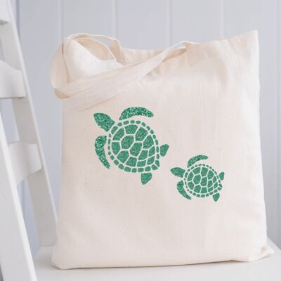 Turtle Tote Bag, Eco-Shopping Bag, Nature Lover Bag