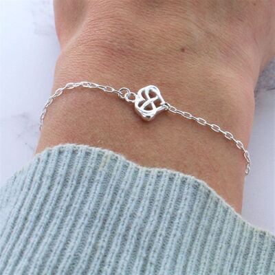 Pulsera Corazones Infinitos - Plata de Ley