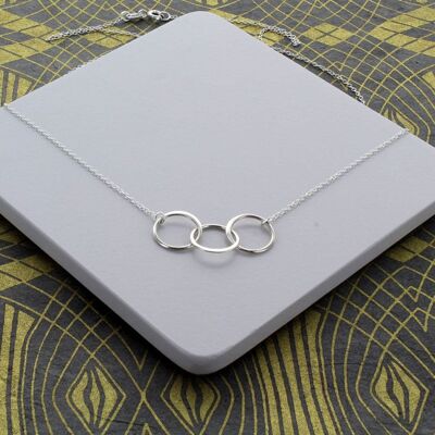 Triple Infinity Link Necklace