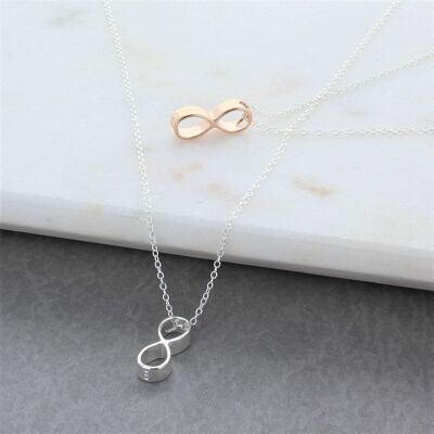 Collana ad anello Deep Infinity - Catena in argento sterling da 16".