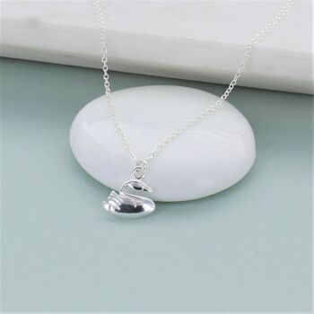 Collier cygne en argent sterling 2