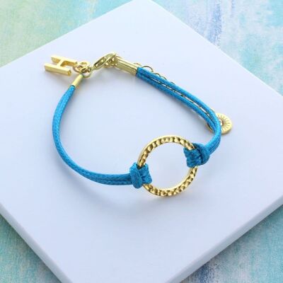 Hammered Hoop Friendship Bracelets - Gold