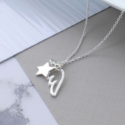 Angel Wing Star Necklace