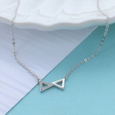 Dreiecke Zirkonia Halskette