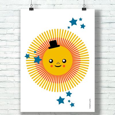 AFFICHE "Shine on" (21 cm x 29,7 cm) / par l'illustratrice ©️Stéphanie Gerlier