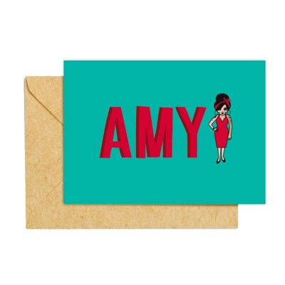TARJETA "Amy" de la ilustradora ©️Stéphanie Gerlier_10,5 cm x 14,8 cm
