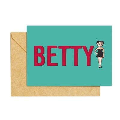 TARJETA "Betty" de la ilustradora ©️Stéphanie Gerlier_10,5 cm x 14,8 cm