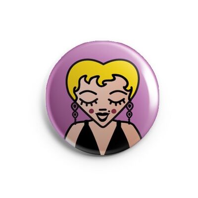 BADGE "Marilyn" / by the illustrator ©️Stéphanie Gerlier