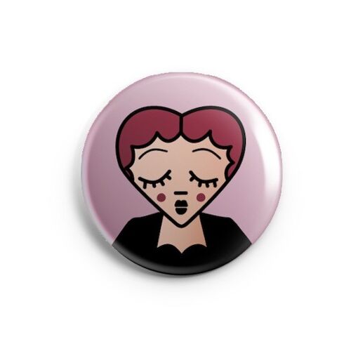 BADGE "Edith" / par l'illustratrice ©️Stéphanie Gerlier