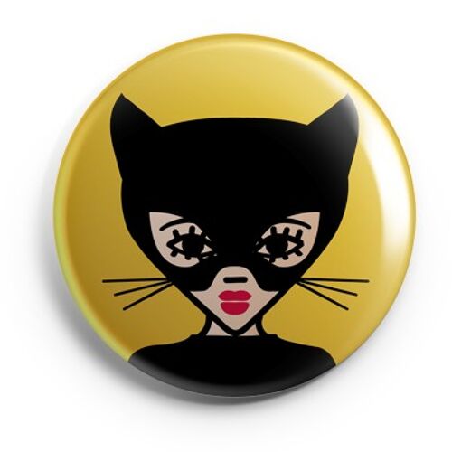 BADGE "Catwoman" / par l'illustratrice ©️Stéphanie Gerlier