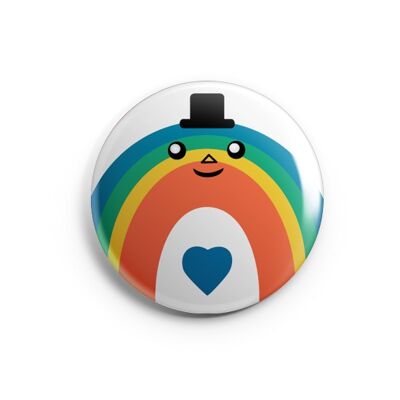 BADGE "Mr Rainbow" / by the illustrator ©️Stéphanie Gerlier