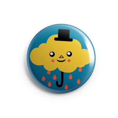 BADGE "Rainy Day" / par l'illustratrice ©️Stéphanie Gerlier