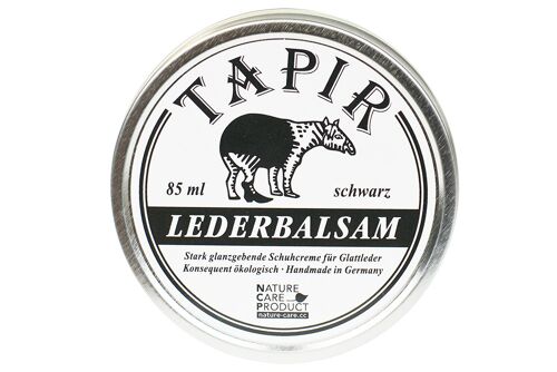 Lederbalsam schwarz in Weißblechdose, 85 ml