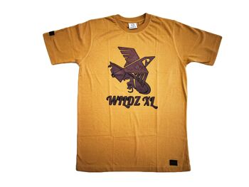 WILDZ XL's 1st Edition Skateboarding Eagle T-shirt - beige 1