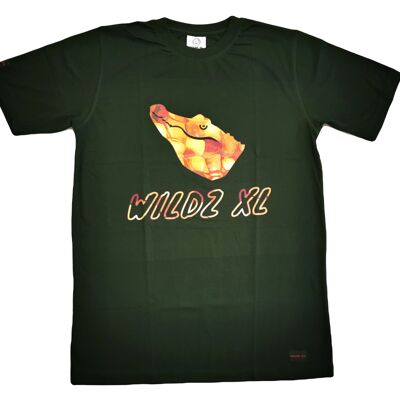Krokodil-T-Shirt der 1. Auflage von WILDZ XL – Schwarz