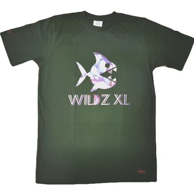 Piranha-T-Shirt der 1. Auflage von WILDZ XL – Grün
