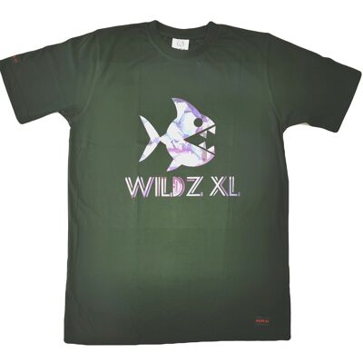 Camiseta Piraña de la primera edición de WILDZ XL - Blanco