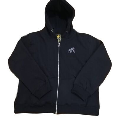 Sweat à capuche WILDZ XL Gorilla - Noir