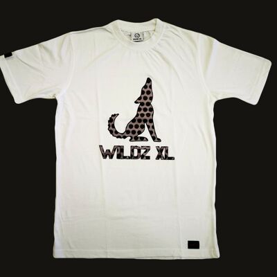 T-shirt Wolf 1a edizione di WILDZ XL - bianca