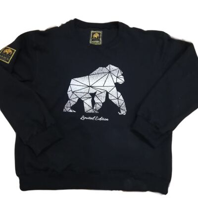 WILDZ XL Gorilla-Sweatshirt in limitierter Auflage - Schwarz