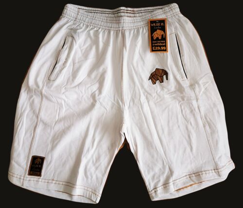 WILDZ XL Elephant Logo Basketball shorts full cotton - Black