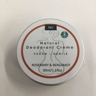 Organisches natürliches Deodorant - Rosmarin & Bergamotte