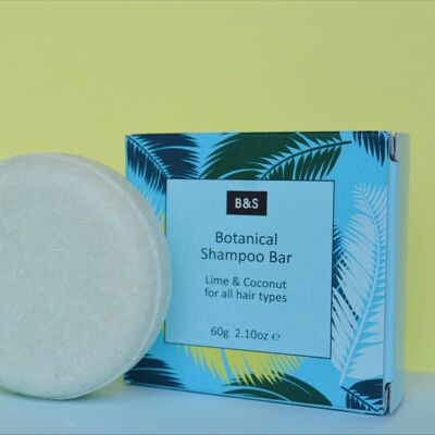 Shampooing Botanique Bar Citron Vert & Noix de Coco - VEGAN