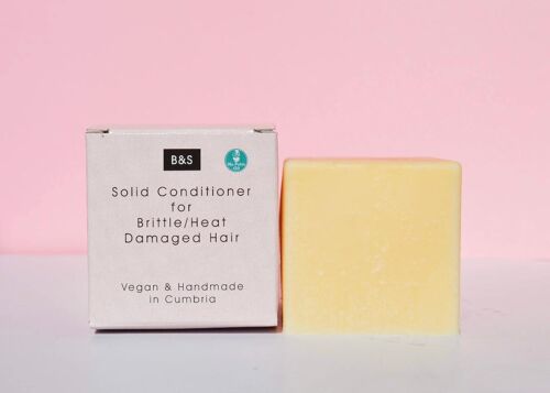 Solid conditioner Bar for  Brittle and heat damaged hair