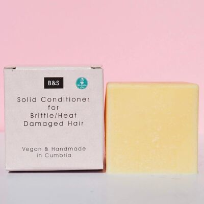 Solid conditioner Bar for  Brittle and heat damaged hair