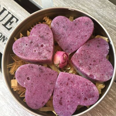 Barras para pies exfoliantes con sal de peonía